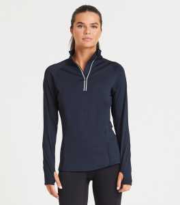 STORM TROPICAL BLACK/BLUE 15P 新品未使用 Stormtech Ladies Base Thermal Zip Neck Top - PenCarrie
